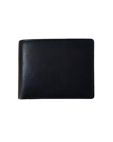 Handcrafted Men's Leather Wallet Black Colour